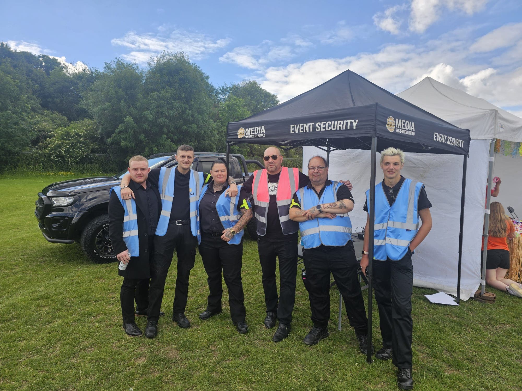 Media Securities event security team